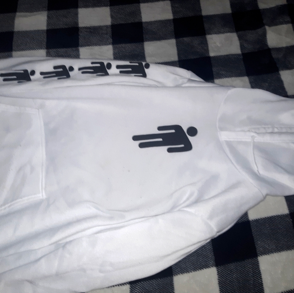 Billie Eilish blosh hoodie (white)
